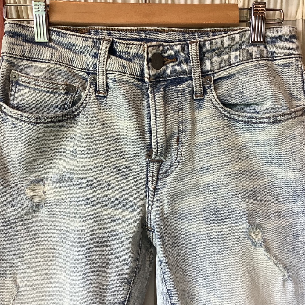 American Eagle Women’s Distressed Denim Jeans Flex Stretch Size 28x32 - Picture 2 of 9
